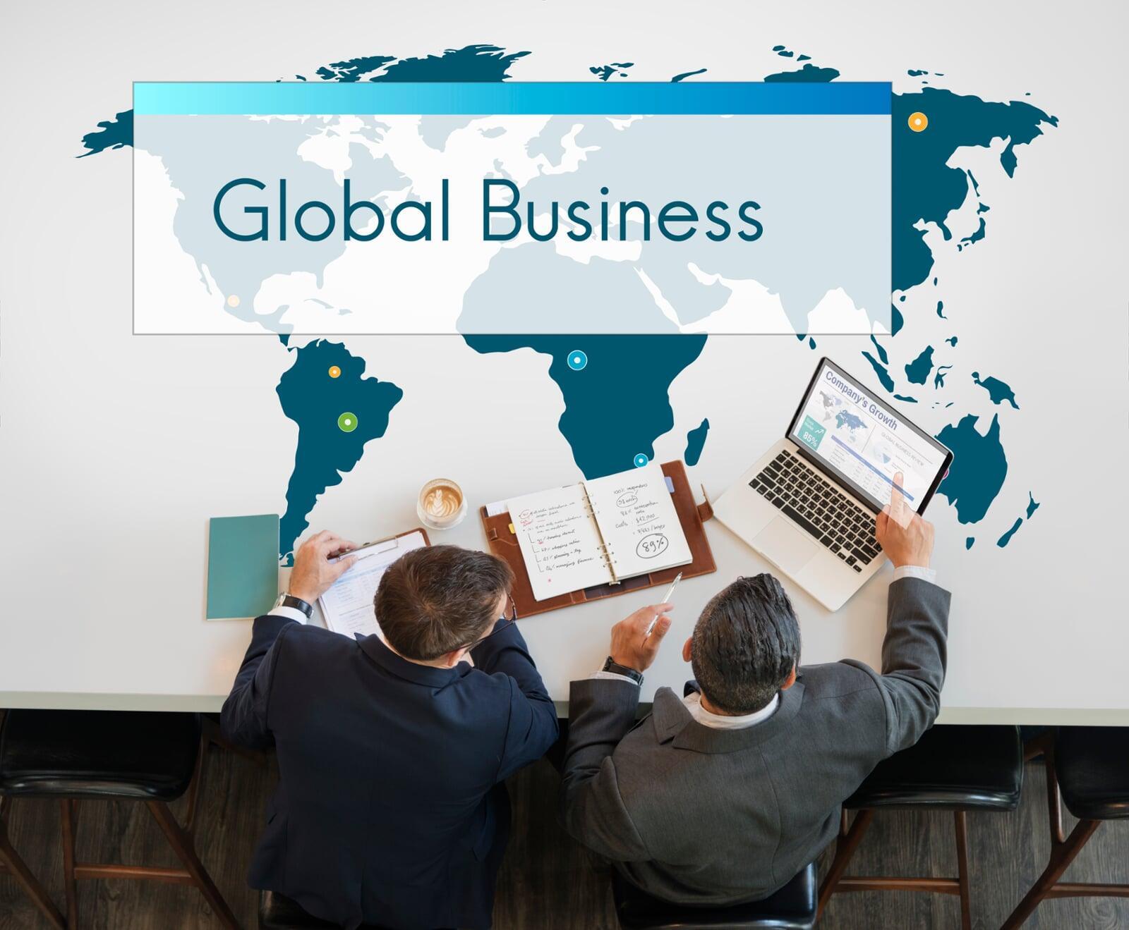 Global business connections and strategy visualization